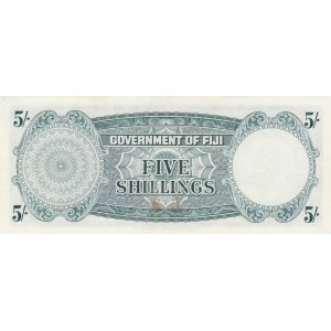 Fiji, 5 Shillings, 1965, AUNC, p51e