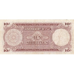 FIJI, 10 Shillings, 1961, VF, p52b