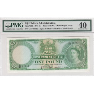 Fiji, 1 Pound, 1965, XF, p53h