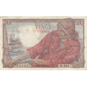 France, 20 Francs, 1950, VF, p100d