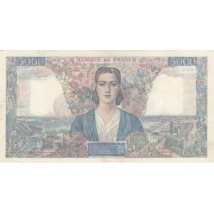 France, 5.000 Francs, 1945, XF, p103c