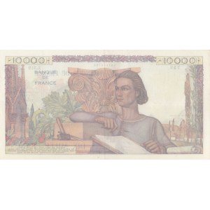 France, 10.000 Francs, 1945/56, XF, p132a