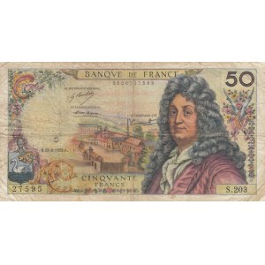 France, 50 Francs, 1972, FINE, p148d