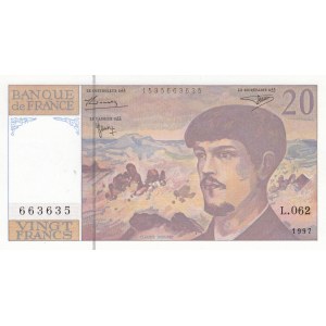 Fransa, 20 francs, 1997, UNC, p151i