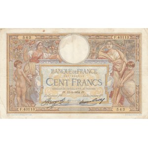 France, 100 Francs, 1934, VF, p78c