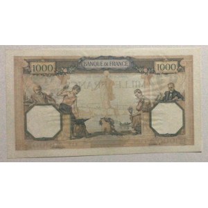 France, 1.000 Francs, 1940, XF / AUNC, p90a,