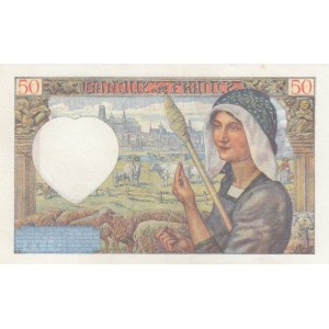 France, 50 Francs, 1942, AUNC, p93