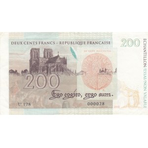 France, 200 Francs, 2015, XF,