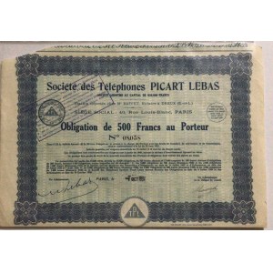 France , 500 Francs, 1934, UNC,  BOND SHARE