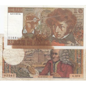 France,  Total 2 banknotes