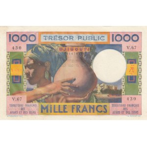 French Afars and Issas, 1.000 Francs, 1974, UNC, p32