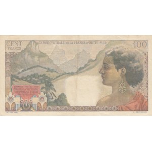 French Equatorial Africa, 100 Francs, 1947, XF, p24