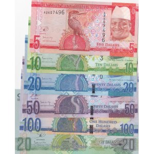 Gambia,  Total 6 banknotes