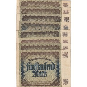 Germany, 5000 Marks , 1922, Different conditions between XF and VF, p81