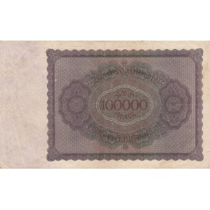 Germany, 100.000 Marks, 1923, VF, p83a