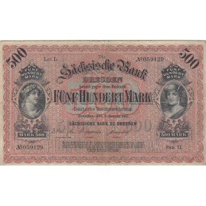Germany, 500 Mark, 1911, VF (+), pS953b