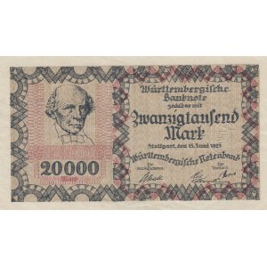 Germany, 20.000 Mark, 1923, XF, pS983