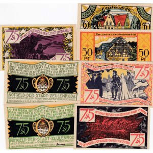 Germany, 50 Pfennig(2), 75 Pfennig(5), 1921, UNC,  Notgeld, Total 7 banknotes