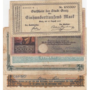 Germany,  Total 5 banknotes