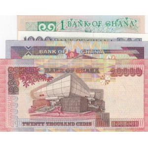 Ghana,  Total 4 banknotes
