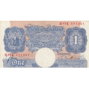 Great Britain, 1 Pound, 1940, AUNC(-), p367