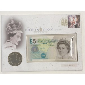 Great Britain, 5 Pounds, 2003, UNC, p391b, FOLDER