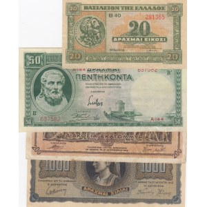 Greece,  Different 4 banknotes