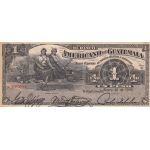 Guatemala, 1 Peso, 1923, XF, pS116a