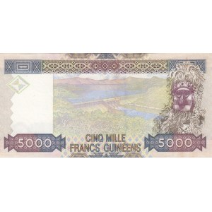 Guinea, 5000 Francs  , 2012, AUNC, p41b