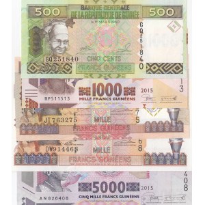 Guinea,  Total 5 banknotes