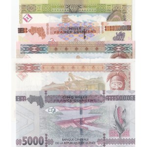 Guinea,  Total 5 banknotes