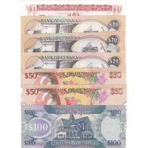 Guyana,  Total 7 banknotes