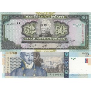 Haiti,  Different 2 banknotes