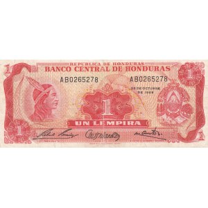 Honduras, 1 Lempira, 1968, VF, p55a
