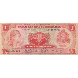Honduras, 1 Lempira, 1974, FINE, p58