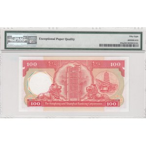 Hong Kong, 100 Dollars, 1985/1987, AUNC, p194a
