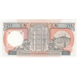 Hong Kong, 20 Dollars, 1990, UNC, p197a