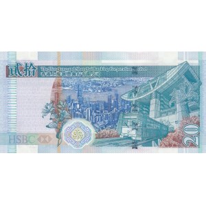 Hong Kong, 20 Dollars, 2009, UNC, p207f