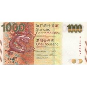 Hong Kong, 1000 Dollars, 2013, UNC, p301c