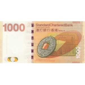 Hong Kong, 1000 Dollars, 2013, UNC, p301c
