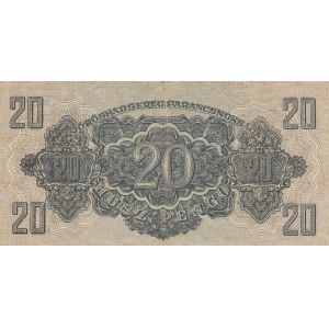 Hungary, 20 Pengo, 1944, VF, pm6b