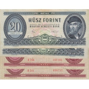Hungary,  Total 4 banknotes