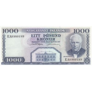 Iceland, 1.000 Kronur, 1961, UNC, p46