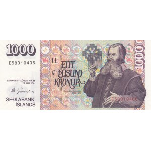 Iceland, 1000 Kronurs, 1986-2005, UNC, p59