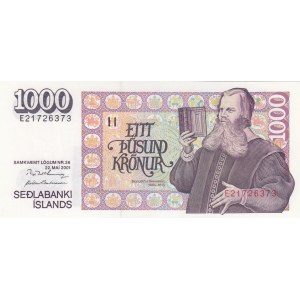 Iceland, 1.000 Kronur, 2001, UNC, p59b