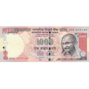 India, 1.000 Rupees, 2013, UNC (-), p107f