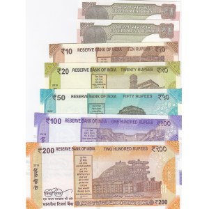 India,  Total 7 banknotes