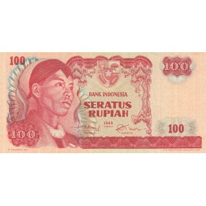 Indonesia, 100 Rupiah, 1968, AUNC(-), p108a