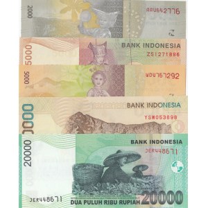 Indonesia,  Total 5 banknotes