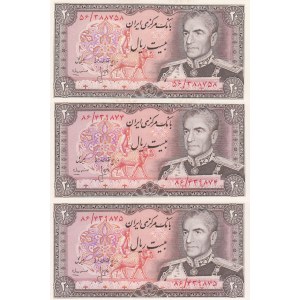 Iran, 20 Rials, 1974-79, UNC, p100a